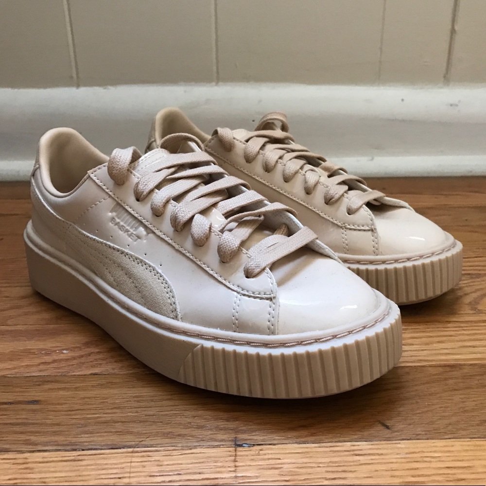 Puma basket platform patent sneakers